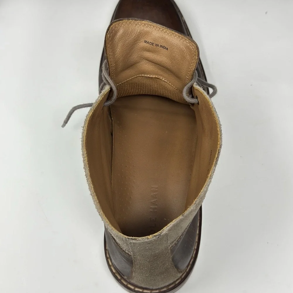 Cole Haan Men's Size 8.5 M Suede Welt Chukka Brown‎ Leather C24533 Ankle Boots